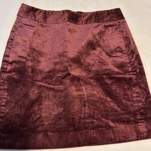 RW&CO Burgundy Corduroy Skirt